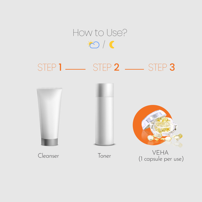 [qaleR Cosmetic] VEHA 1ST TRIAL (10 Days) | Vegan HA Essence + Apple Stem Cell - Hydration, Repair, Anti-aging